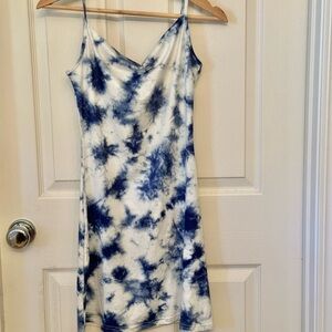 Blue/White Tie-Dye Dress